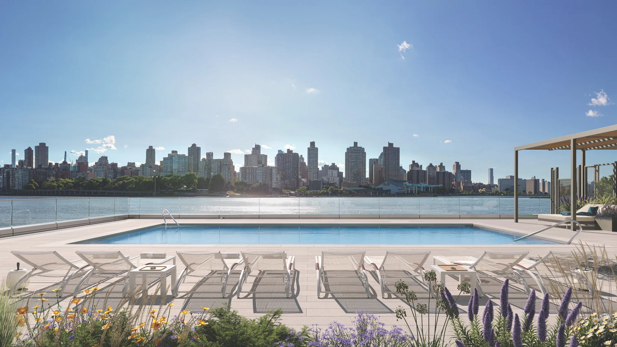 Waterfront sundeck